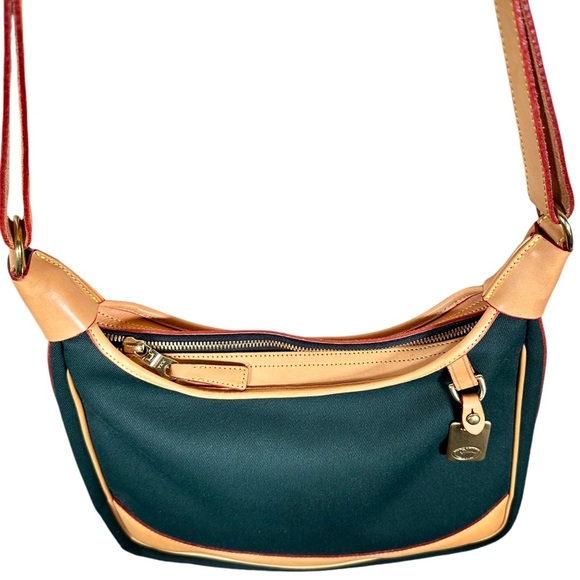 DOONEY & BOURKE Vintage Canvas Leather Trim Shoulder Purse - Picture 8 of 15